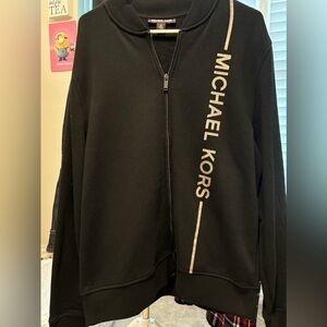 NWT Michael Kors Black Full zip front jacket - XL